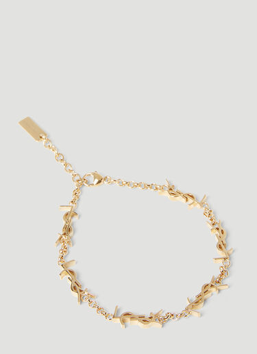 Saint Laurent Cassandre 链环手链 金色 sla0253168