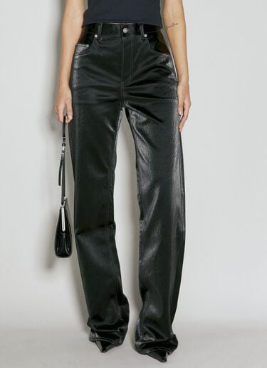 Saint Laurent 롱 익스트림 배기 진 블랙 sla0254033