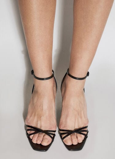 Opyum Heeled Sandals Saint Laurent Opyum Heeled Sandals Black sla0255041