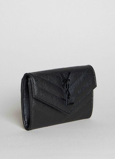 Saint Laurent 카상드르 마틀라세 스몰 엔벨로프 지갑 블랙 sla0255121