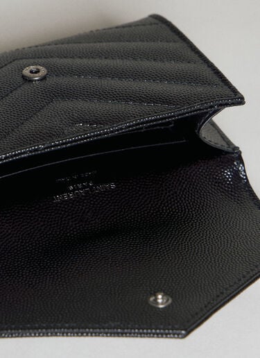 Saint Laurent 카상드르 마틀라세 스몰 엔벨로프 지갑 블랙 sla0255121