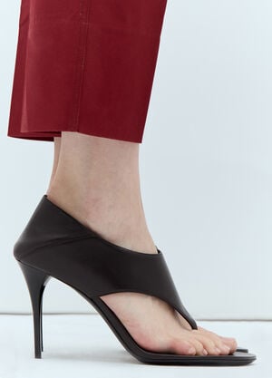 Saint Laurent Bridget 90 Lex Sandals Brown sla0256011