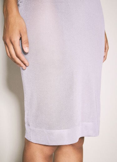 Knit Pencil Skirt Saint Laurent Knit Pencil Skirt Lilac sla0257020