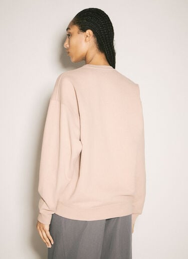 Logo Embroidery Sweatshirt Saint Laurent Logo Embroidery Sweatshirt Beige sla0257025