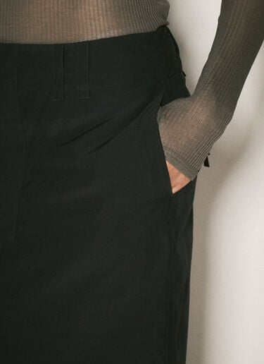 Silk Pencil Skirt Saint Laurent Silk Pencil Skirt Black sla0257027