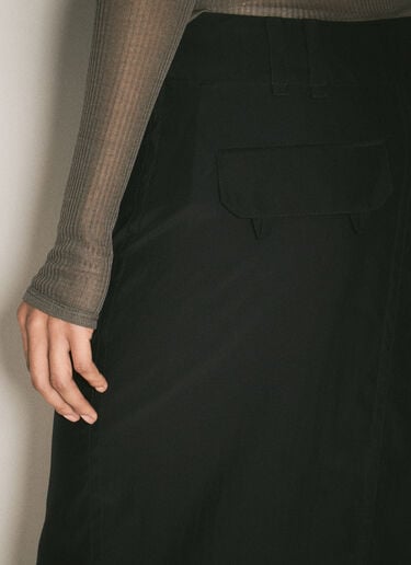 Silk Pencil Skirt Saint Laurent Silk Pencil Skirt Black sla0257027