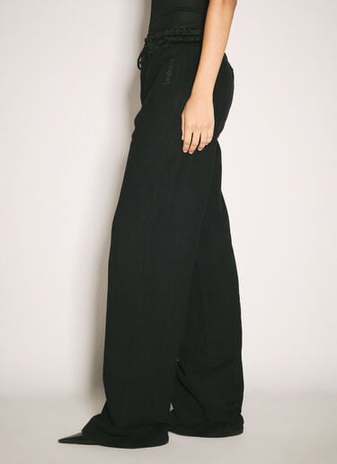 Logo Embroidery Track Pants Saint Laurent Logo Embroidery Track Pants Black sla0257029