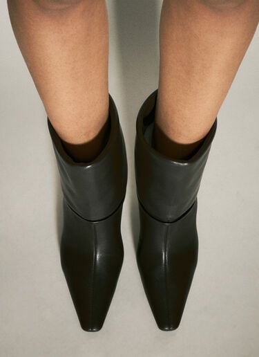 Saint Laurent リッキー レザーブーツ ブラウン sla0257040