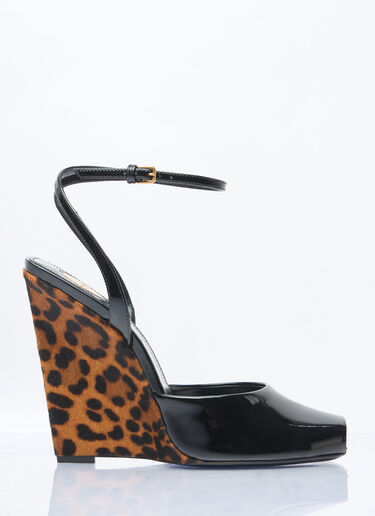 Le Scandale 坡跟鞋 Saint Laurent Le Scandale 坡跟鞋 黑色 sla0258009