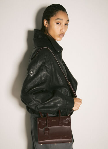 Saint Laurent Sac De Jour ナノハンドバッグ パープル sla0258025