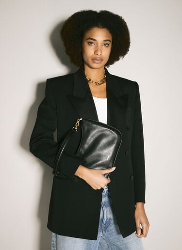 ロゴプリント ショルダーバッグ Saint Laurent ロゴプリント ショルダーバッグ ブラック sla0258047