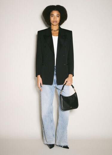ロゴプリント ショルダーバッグ Saint Laurent ロゴプリント ショルダーバッグ ブラック sla0258047