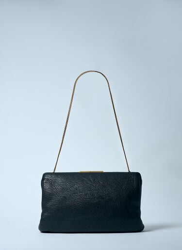 Saint Laurent ラージレザークラッチ ブラック sla0258049