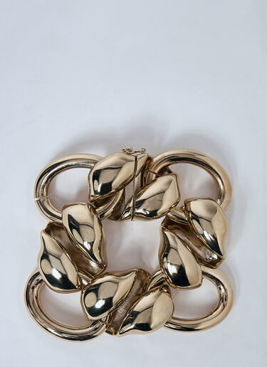贝壳链环手环 Saint Laurent 贝壳链环手环 金色 sla0258054
