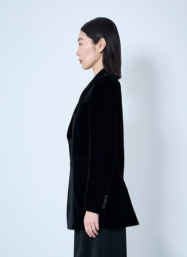 Saint Laurent Velvet Blazer Black sla0259005