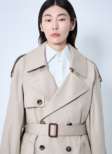 Saint Laurent コットンツイルトレンチコート ベージュ sla0259015