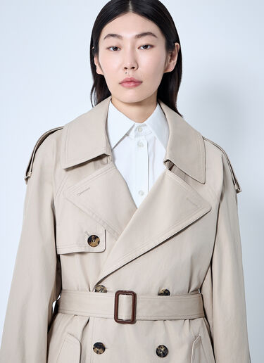 コットンツイルトレンチコート Saint Laurent コットンツイルトレンチコート ベージュ sla0259015
