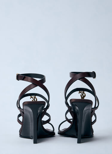 カサンドラ ウェッジ Saint Laurent カサンドラ ウェッジ ブラウン sla0259024