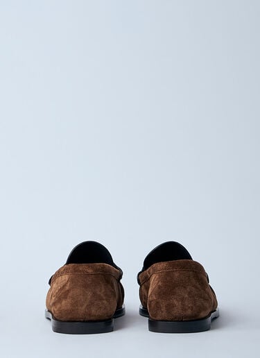 Saint Laurent Laurent 麂皮乐福鞋 棕色 sla0259043