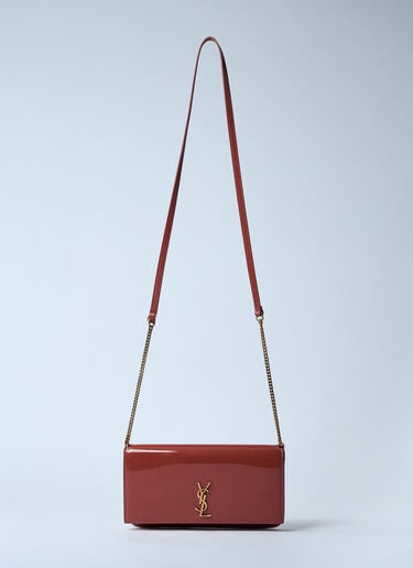 Saint Laurent カサンドラ チェーン付きスマホケース  レッド sla0259085