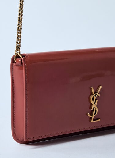 Saint Laurent カサンドラ チェーン付きスマホケース  レッド sla0259085