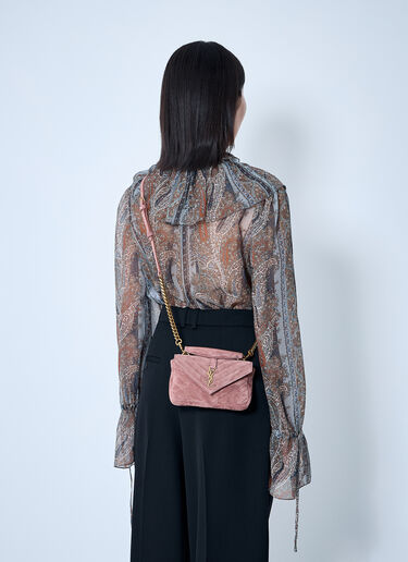 Mini College Chain Shoulder Bag Saint Laurent Mini College Chain Shoulder Bag Brown sla0259087