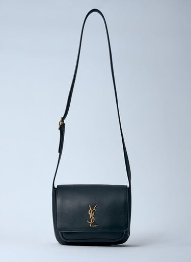 Saint Laurent Nikki Leather Saddlebag Black sla0259101