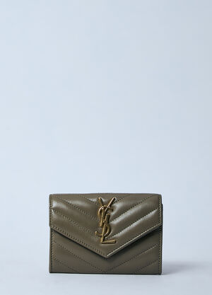 Saint Laurent 카상드르 지갑  카키 sla0260002