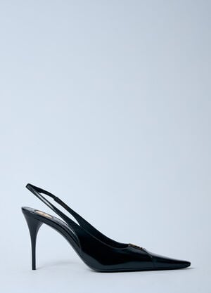 Saint Laurent Babylone Heeled Mules Black sla0260029