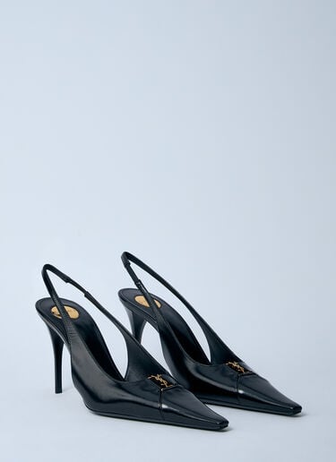 Babylone Heeled Mules Saint Laurent Babylone Heeled Mules Black sla0260029