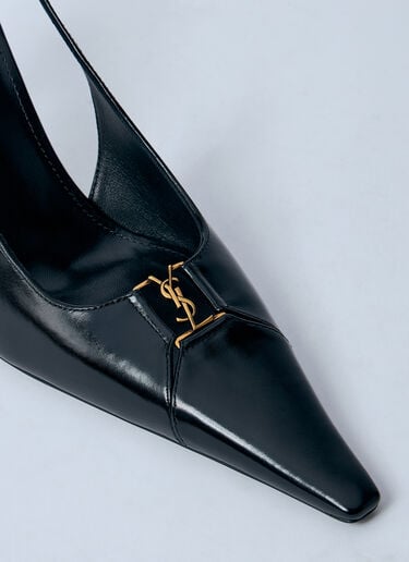 Babylone Heeled Mules Saint Laurent Babylone Heeled Mules Black sla0260029
