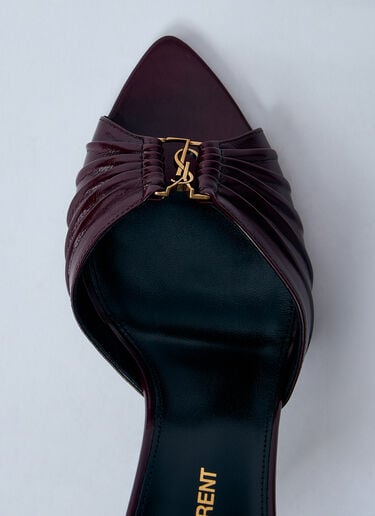 Saint Laurent 바빌론 힐 뮬 버건디 sla0260031