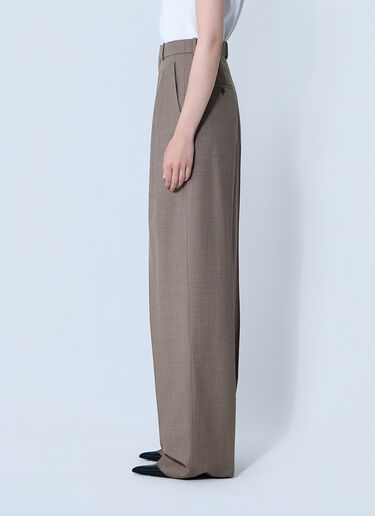 Wool Chiné Pants Saint Laurent Wool Chiné Pants Beige sla0260073