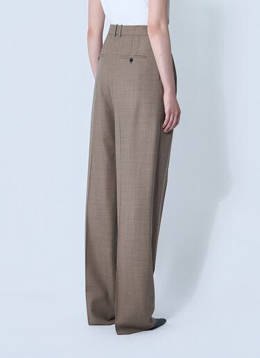 Wool Chiné Pants Saint Laurent Wool Chiné Pants Beige sla0260073