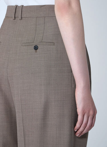 Wool Chiné Pants Saint Laurent Wool Chiné Pants Beige sla0260073