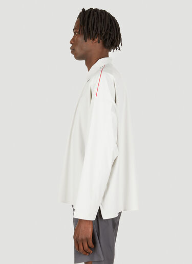 Long Sleeve Polo Top SLAM JAM Long Sleeve Polo Top White slj0349002