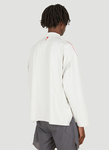 Long Sleeve Polo Top SLAM JAM Long Sleeve Polo Top White slj0349002