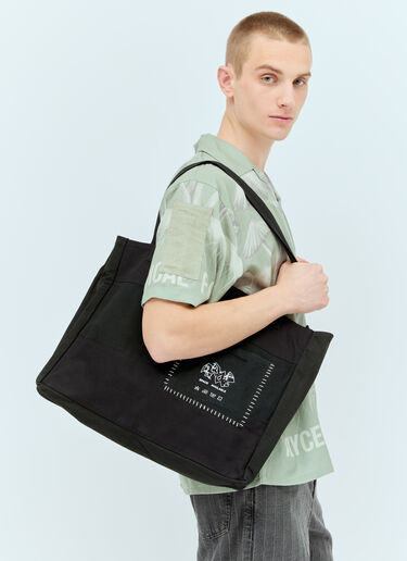 Patch Pocket Tote Bag Space Available Patch Pocket Tote Bag Black spa0356020