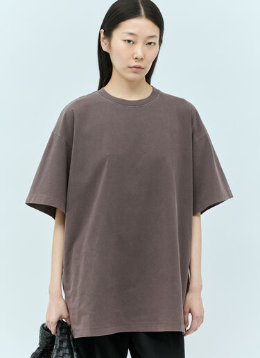 오버사이즈 티셔츠 Sportmax 오버사이즈 티셔츠 브라운 spx0255004