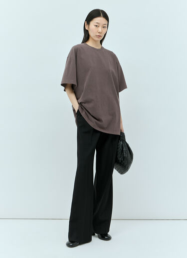 Sportmax 오버사이즈 티셔츠 브라운 spx0255004