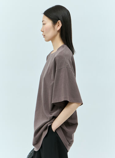 Sportmax 오버사이즈 티셔츠 브라운 spx0255004