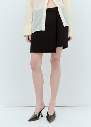 Sportmax 迷你裹身半裙 黑色 spx0255009