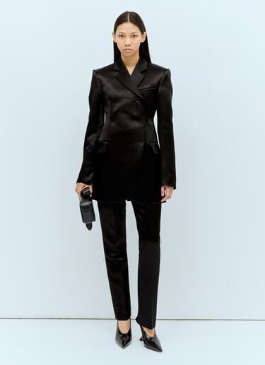 Sportmax 새틴 테일러드 팬츠  블랙 spx0256022