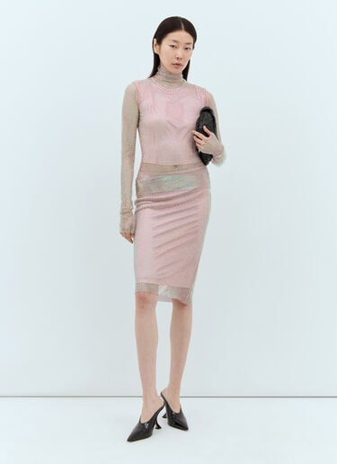 Rhinestone High-Neck Top Sportmax Rhinestone High-Neck Top Pink spx0257002