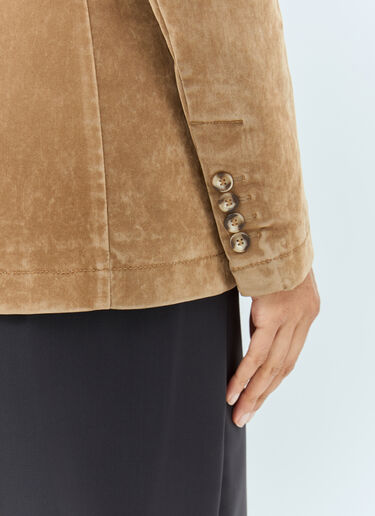Sportmax 플록트 데님 블레이저 브라운 spx0258003