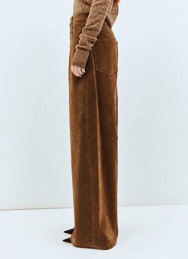Sportmax 植绒牛仔裤 棕色 spx0258005