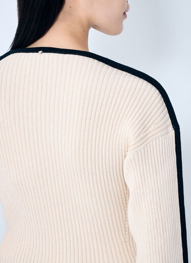 Sportmax 弹力修身毛衣 乳白 spx0259008