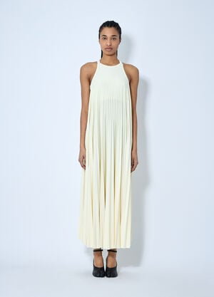 Sportmax Pleated Jersey Dress Yellow spx0260003