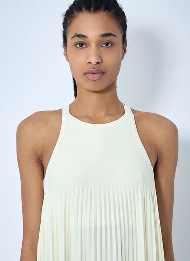 Sportmax 百褶平纹针织连衣裙  黄色 spx0260003