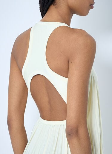 Sportmax 百褶平纹针织连衣裙  黄色 spx0260003